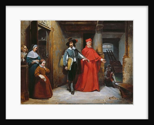 A Cardinal Looking for Ribera in his Studio in Naples, 1839 by Claude Jacquand