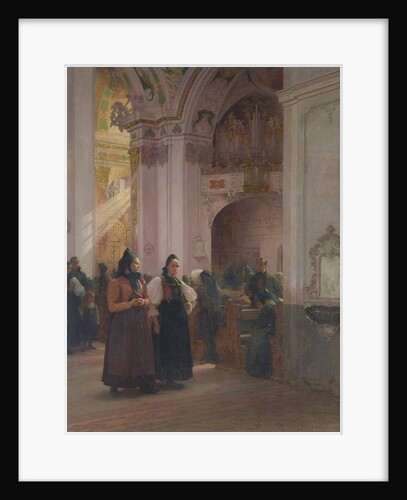 The End of Mass in Einsiedeln by Albert Pierre Dawant