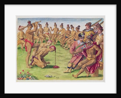 How a Sentry was Treated for Negligence by Jacques Le Moyne