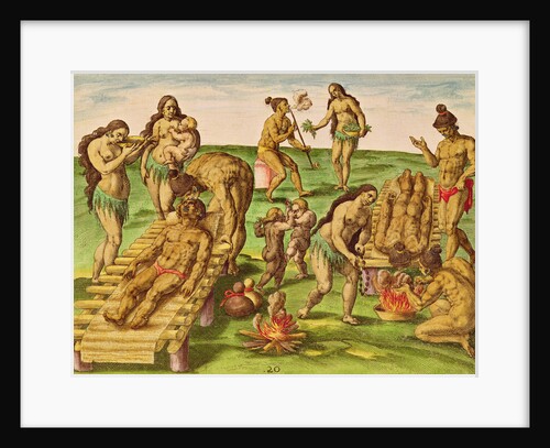 How the Indians Treat Their Sick by Jacques Le Moyne