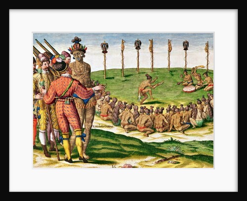 Indian Victory Ceremony by Jacques Le Moyne