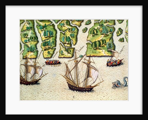 The French Discover Six More Rivers by Jacques Le Moyne