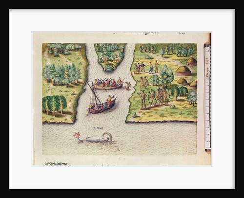 The French Discover the River of May by Jacques Le Moyne