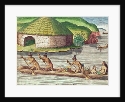 Collecting Crops for the Communal Storehouse by Jacques Le Moyne