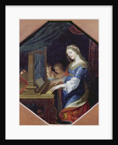 St. Cecilia Playing the Organ by Jacques Stella