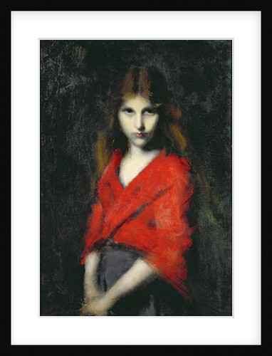 Portrait of a Young Girl, The Shiverer by Jean-Jacques Henner