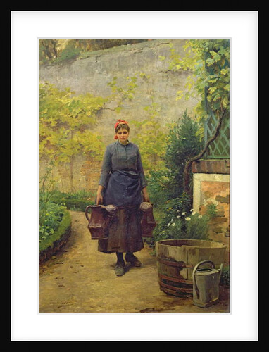 Woman with Watering Cans by Louis Emile Adan