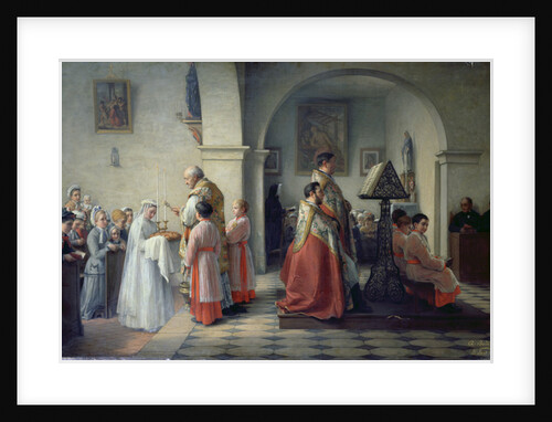 Blessing the Bread, 1879 by Francois Archange Joseph Bodin