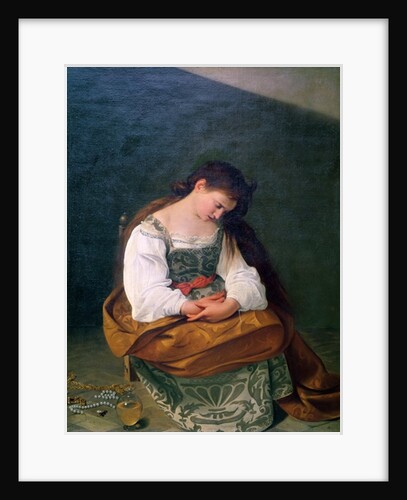 The Penitent Mary Magdalene, 1596-97 by Michelangelo Merisi da Caravaggio