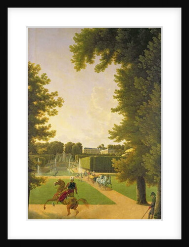 Promenade of Napoleon I and Marie-Louise in the Parc de Saint-Cloud in 1810 by Jean and Vernet Antoine Bidauld