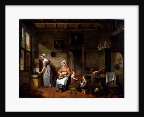 Kitchen Interior, 1820 by Cornelis van Cuylenburg