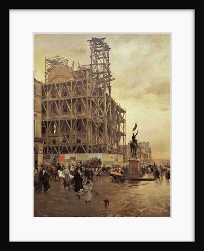 The Place des Pyramides, Paris, 1875 by Giuseppe or Joseph de Nittis