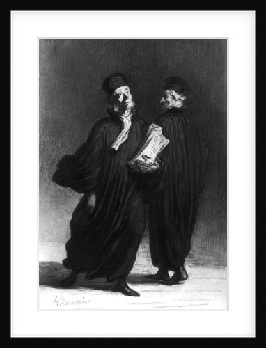 Two Lawyers by Honore Daumier