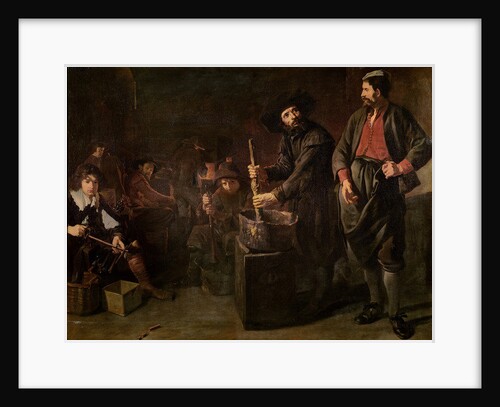 Interior of a Glass-making Workshop in Amsterdam by Jacob or Jacques van Loo