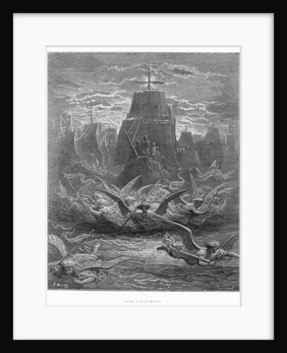 St. Louis leaving Aigues-Mortes by Gustave (after) Dore