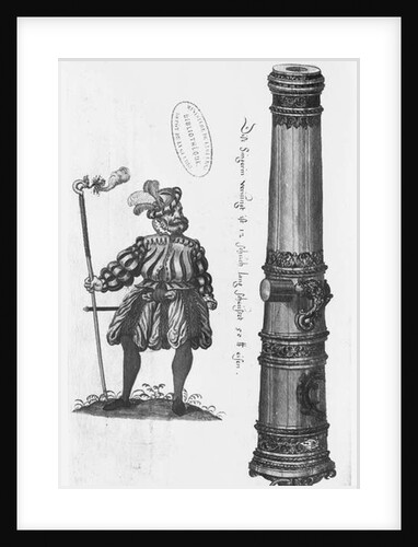 Cannon and gunner by German School