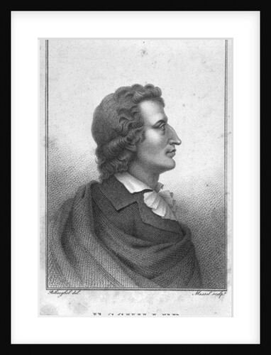 Friedrich Schiller engraved by Massol by Theophile Behaeghel