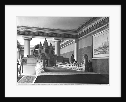 Bridge and doorway of Angkor Thom, c.1912 by French Photographer