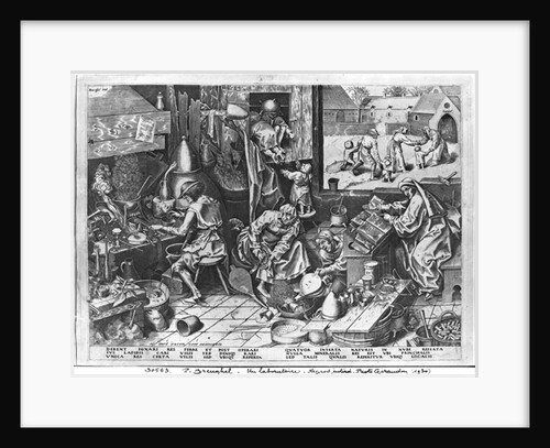 The Alchemist at work, engraved by Hieronymus Cock by Pieter the Elder Bruegel