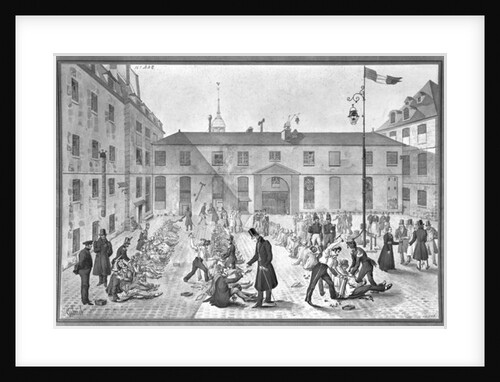 Shackling the convicts at Bicetre by Gabriel Cloquemin