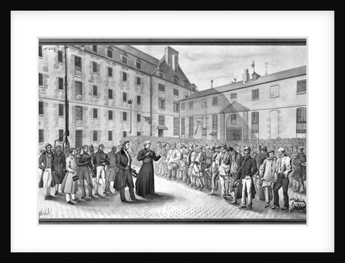 Ceremony before the departure of the convicts by Gabriel Cloquemin