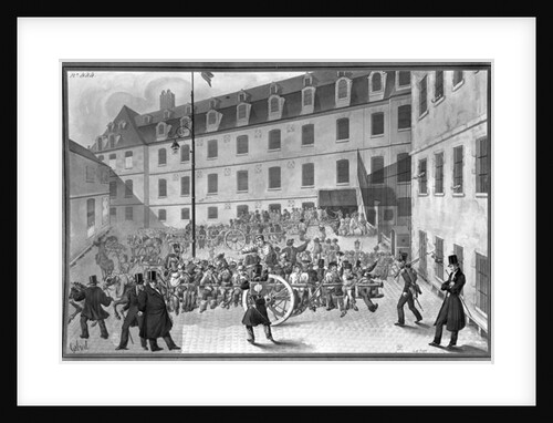 Arrival of the convicts at Bicetre by Gabriel Cloquemin