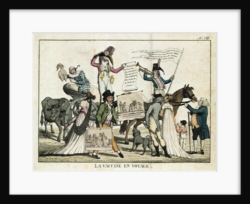 Caricature depicting quack doctors offering vaccines by French School