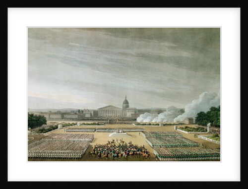 Ceremony of the Te Deum by the Allied Armies in Louis XV Square, Paris, on 10th April 1814 by English School