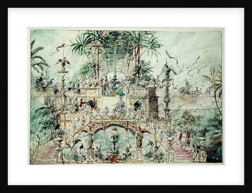 Set design for 'Aladdin', 1824 by Pierre Luc Charles Ciceri