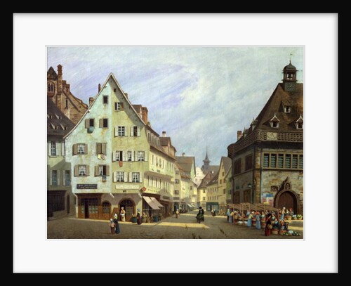 Place du Marche-aux-Fruits, Colmar, 1875 by Michel Hertrich