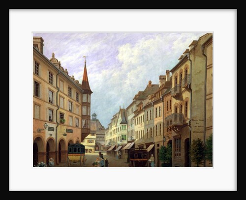 The Arcades, Grand Rue, Colmar, 1876 by Michel Hertrich