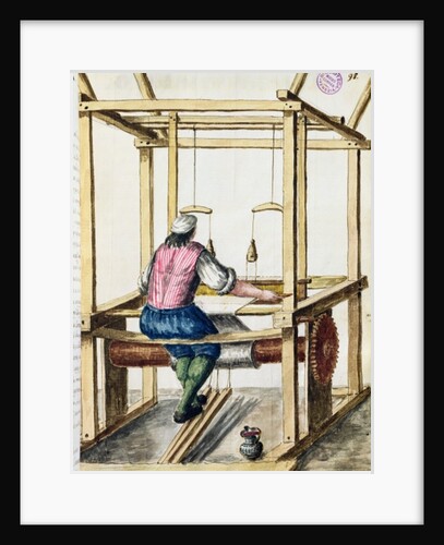 A Venetian Weaver by Jan van Grevenbroeck