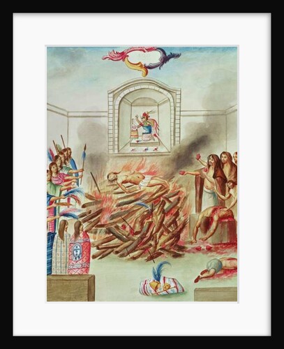 Tome 3 fol.132, A Human Sacrifice by Diego Garcia Panes y Avellan