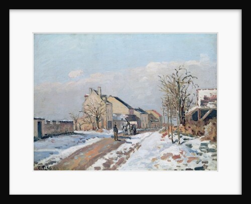 The Road from Gisors to Pontoise, Snow Effect, 1872 by Camille Pissarro