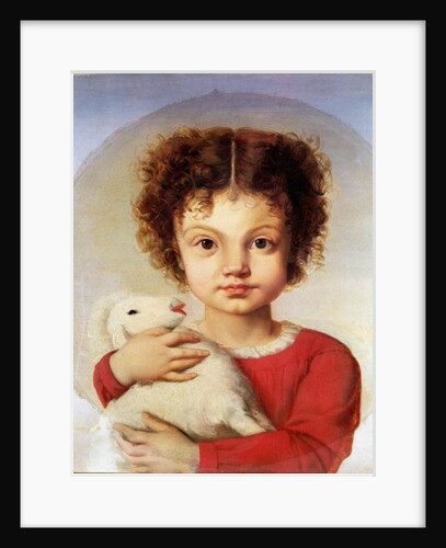 Portrait of the Artist's Daughter, Lina by Luigi Calamatta