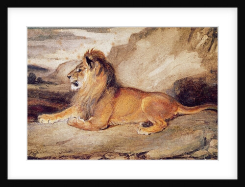 Lion Resting by Antoine Louis Barye