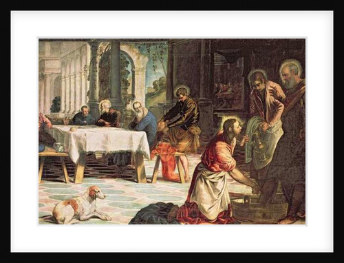 Christ Washing the Feet of the Disciples by Jacopo Robusti Tintoretto
