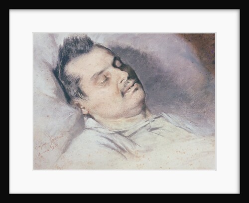 Honore de Balzac on his Deathbed, 15th August 1850 by Eugene Giraud