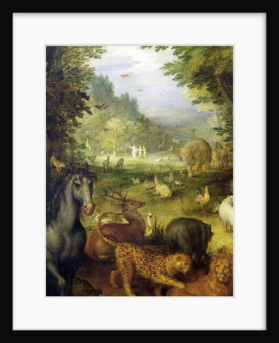 Earth, or The Earthly Paradise, detail of animals, 1607-08 by Jan the Elder Brueghel