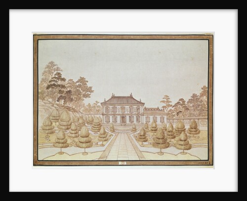 One of the 36 Palaces of the Emperor at Yuen Ming Yuen, built by Benoit in 1750 by French School