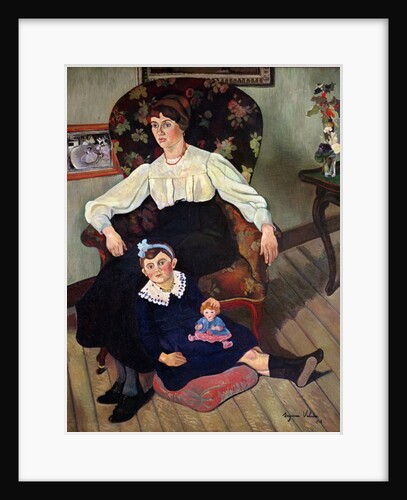 Portrait of Marie Coca and her Daughter, 1913 by Marie Clementine Valadon