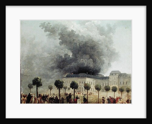 Fire at the Opera House of the Palais-Royal, 1781 by Hubert Robert