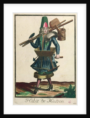 The Mason's Costume by Bonnart