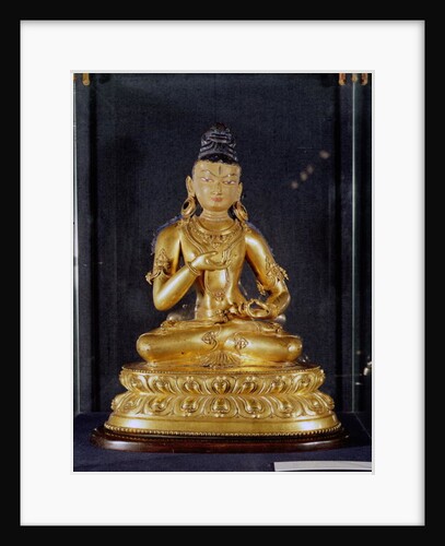 Adibuddha Vajrasattva seated in meditation, 15th-16th century by School Tibetan