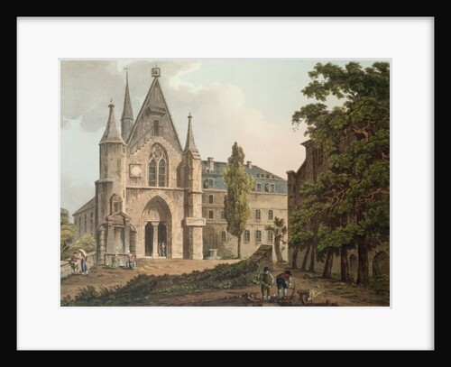 The College de Navarre in Paris by John Claude Nattes