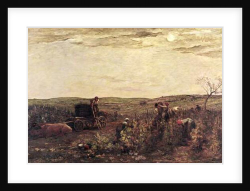 The Wine Harvest in Burgundy, 1863 by Charles Francois Daubigny