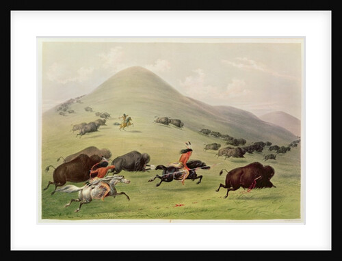 The Buffalo Hunt, c.1832 by George Catlin
