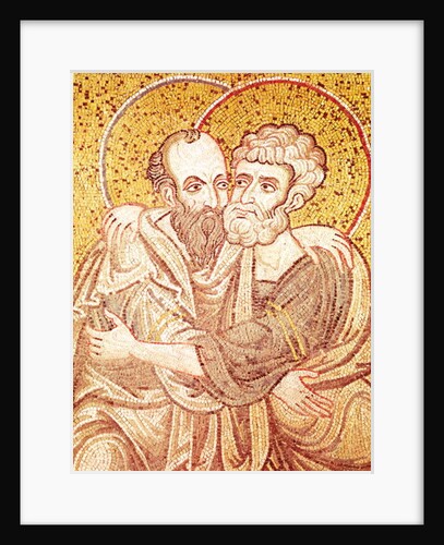 SS. Peter and Paul Embracing by Byzantine School