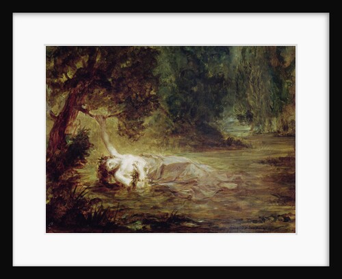The Death of Ophelia, 1838 by Ferdinand Victor Eugene Delacroix