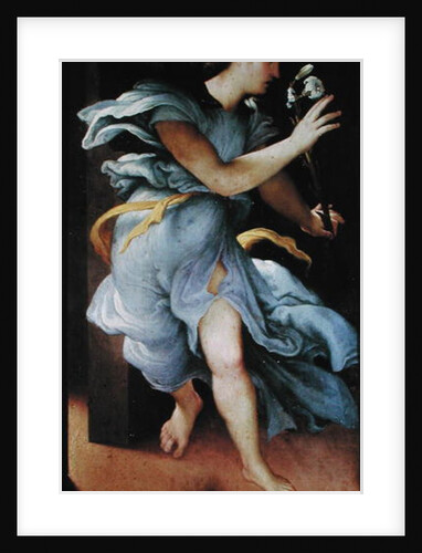 The Archangel Gabriel, left hand panel from the Annunciation by Lorenzo Lotto